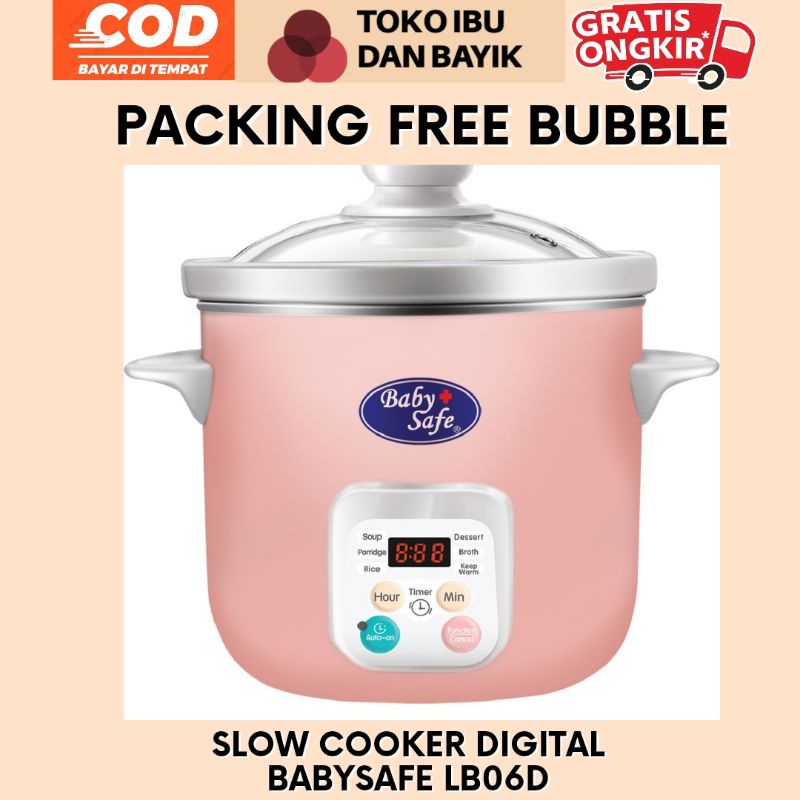 LB06D Baby Safe Slow Cooker 1.5 Liter Digital Timer