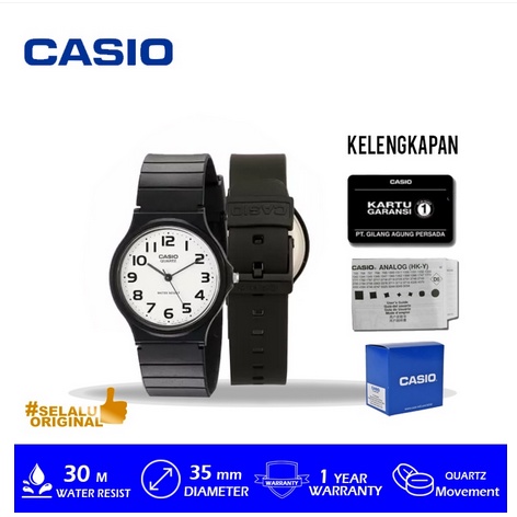 JAM TANGAN PRIA &amp; WANITA CASIO MQ-24 ORIGINAL GARANSI 1 TAHUN