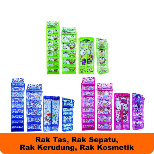 Rak Set Gantung 4 in 1 / Rak Gantung Organizer 4 in 1 ( Rak Tas ,Rak Sepatu ,Rak Jilbab ,Rak Kosmeti