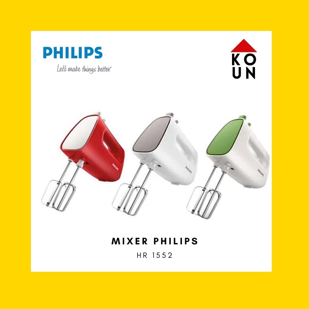 MIXER / HAND MIXER PHILIPS HR1552 / HR 1552 / HR-1552 [HAND MIXER] (GARANSI RESMI) / MIXER KUE / MIXER TANGAN