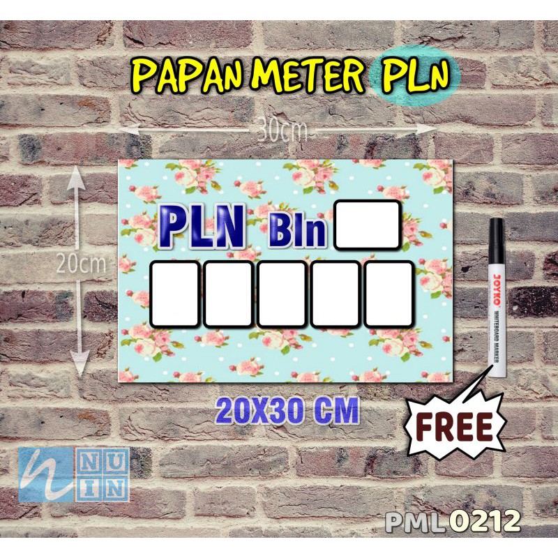 

Nuin Papan Meter Listrik PLN PAM motif Unik - Shabby 12