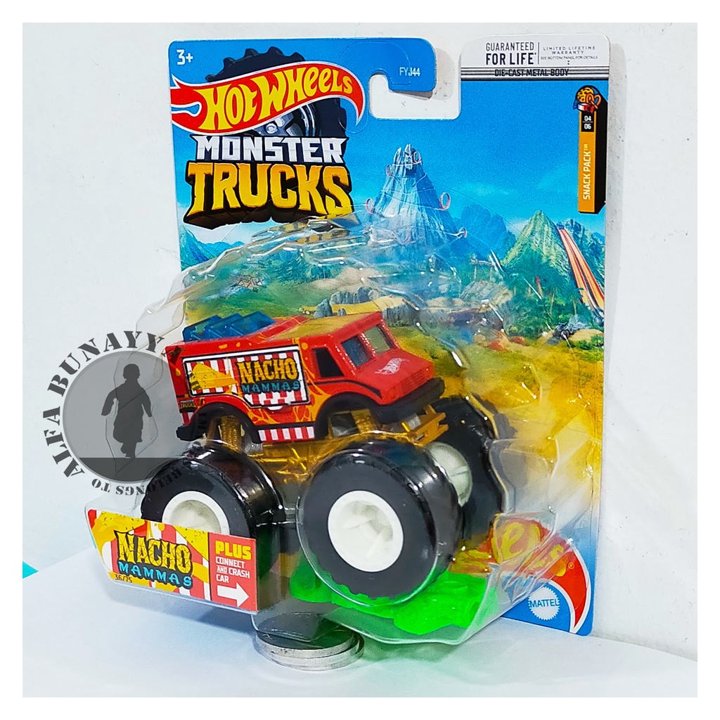 Hot Wheels Monster Trucks - CITY FAST FOODIE - Hotwheels Truck Original - Mainan Diecast Truk