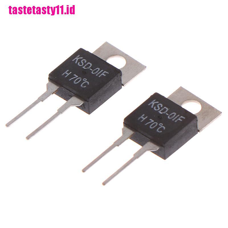 【TTID】2Pcs  Normally Open Thermal Switch Temperature Sensor Thermostat KSD-01F