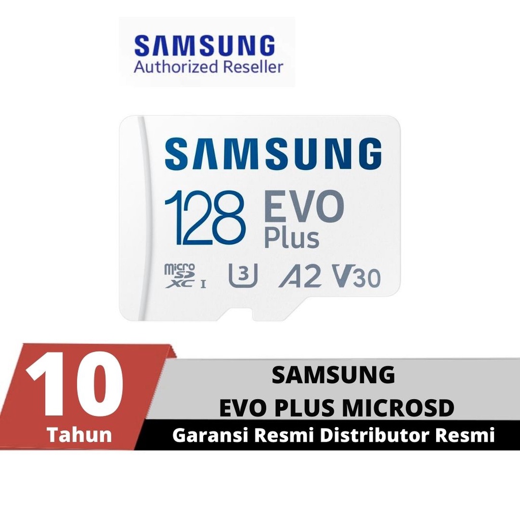 Samsung Micro SD Evo Plus 64GB 128GB 256GB 512GB Memory MicroSD Kartu Memori HP Card Class10 Garansi 10thn