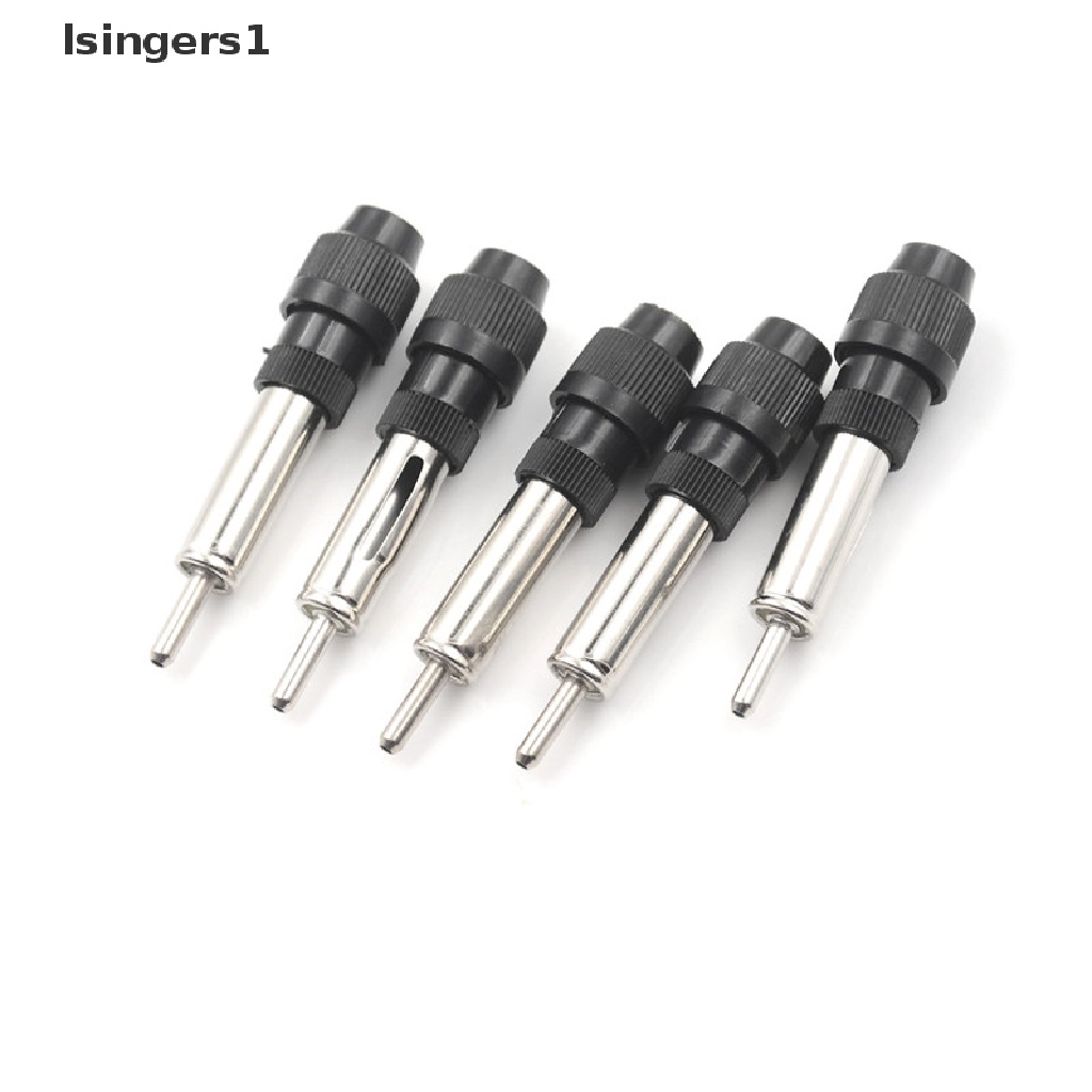 (lsingers1) 5pcs Plug Konektor Antena Aerial Din Male Untuk Radio Mobil