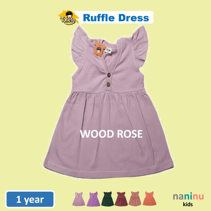 New   TOHETO - Ruffle Dress (dress balita / dress anak 1-4 tahun)