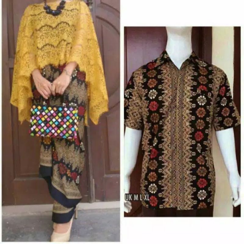 Batik COUPLE KELUARGA Sarimbit Brokat