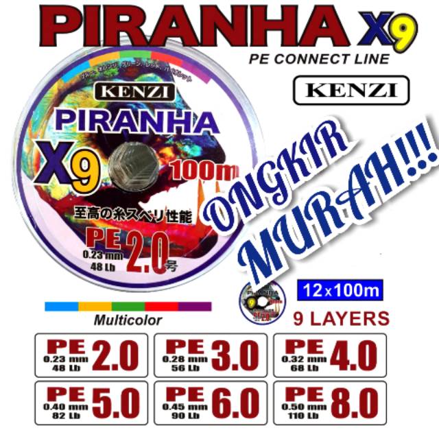 SENAR PE PIRANHA X9