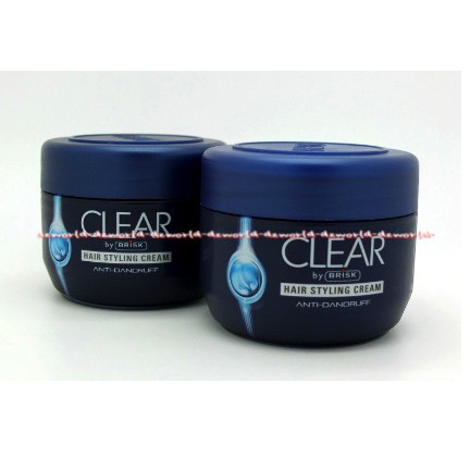 Clear Hair Styling Cream 100ml Anti Dandruf Krim Pomade Minyak Rambut Anti Ketombe Pome Pria Cowok Laki Laki Clear  100 mlHair Men