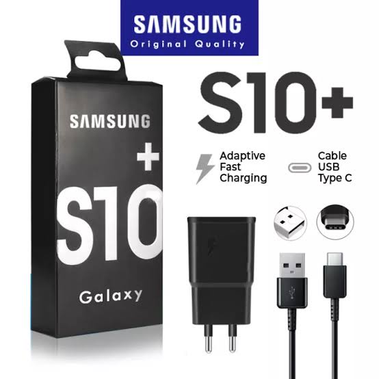 Charger Samsung S10 S10+ S10 PLUS S10E Original Adapter Fast Charging Type C ORIGINAL 100%