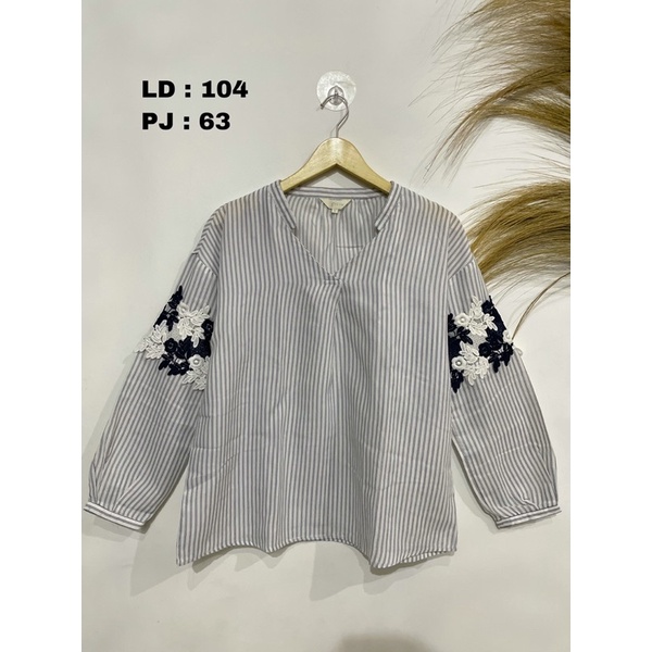 Blouse Rempel Salur Bordir - by.zuma