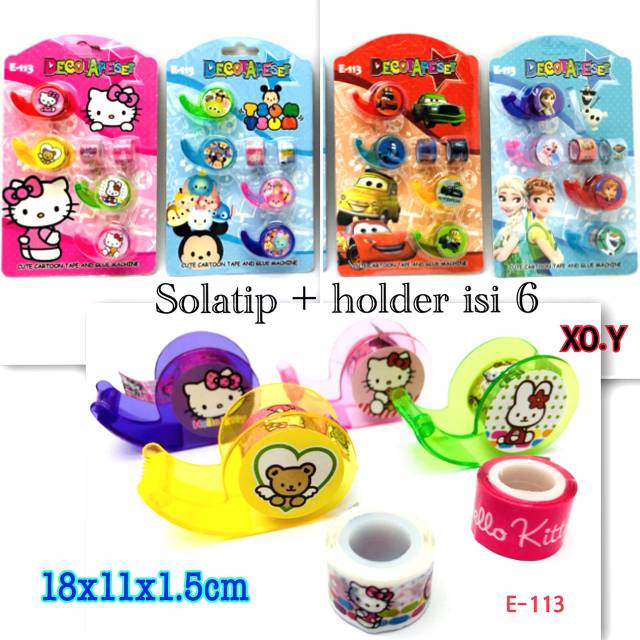 

XO.Y - solatip + holder mini karakter
