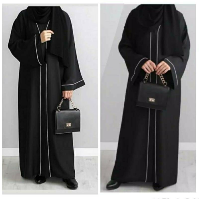 GALLERY EXCLUSIVE ABAYA HITAM GAMIS DUBAI 22 COD