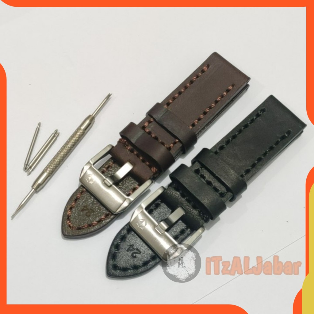 Tali jam tangan Expedition Kulit leather strap 22mm 24mm
