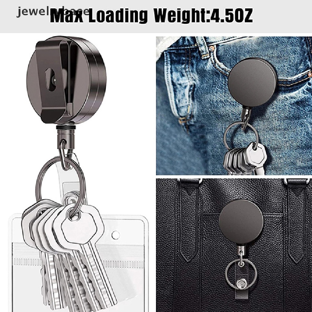 (jewelrybase) Gantungan Kunci Tali Kawat Teleskopik Taktis Anti Maling Untuk Camping / Outdoor