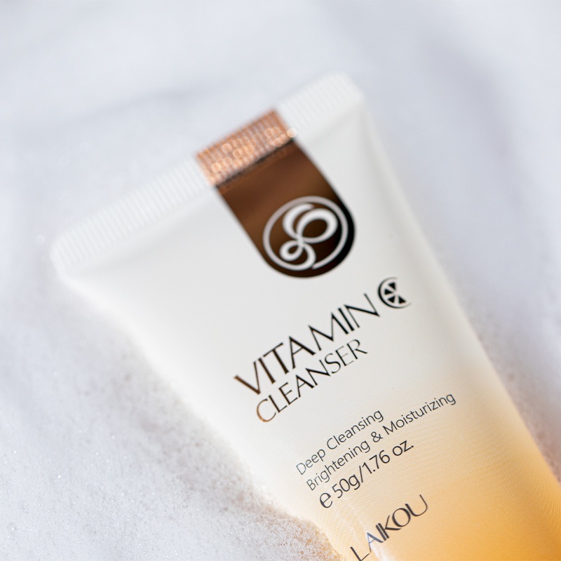 LAIKOU Vitamin C Cleanser Pembersih Wajah Membersihkan Pori-pori Komedo 50g