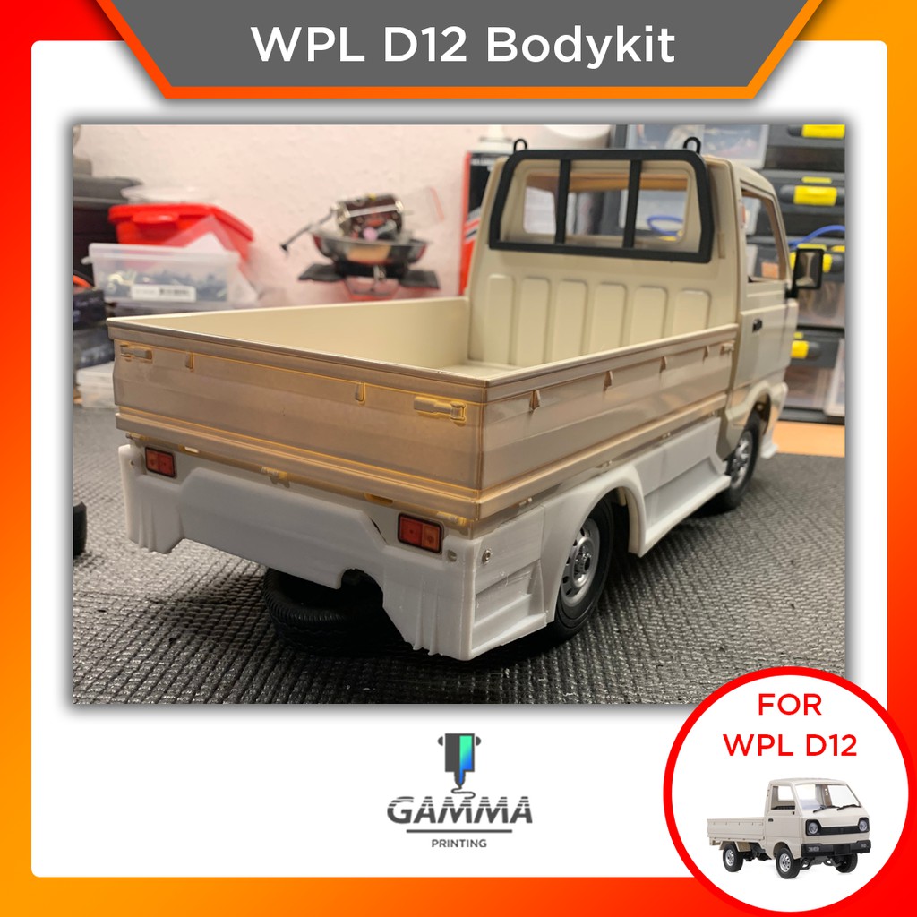 WPL D12 Body kit Drift Upgrade Suzuki Carry - Bodykit Bemper Bumper