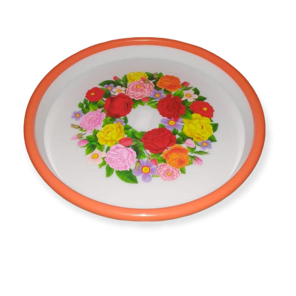NAMPAN PLASTIK NAGATA 36CM/NAMPAN BULAT/NAMPAN MOTIF