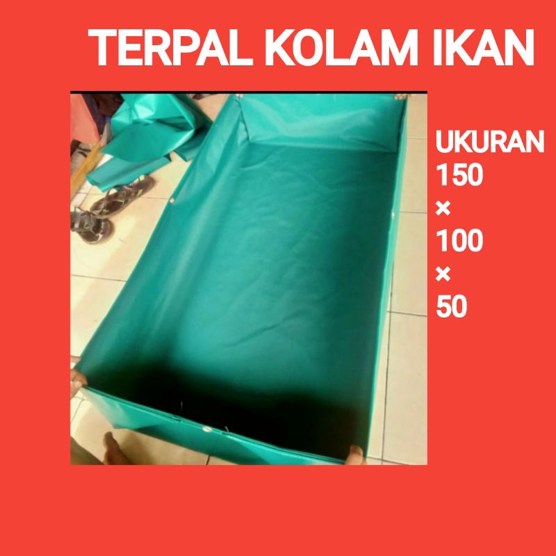 TERPAL KOLAM IKAN 20010050 BAHAN TERPAULIN SEMI KARET KUAT BER KUALITAS TERPAL KOLAM