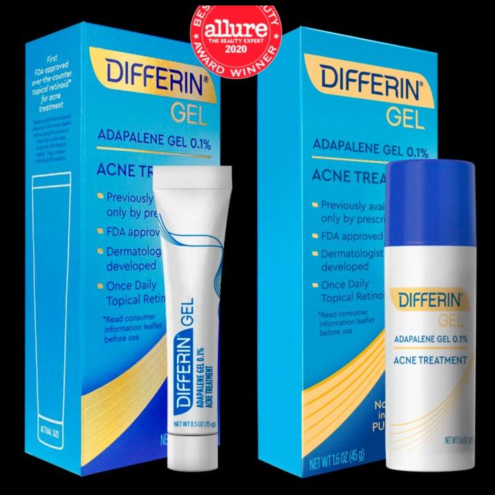 Penghilang Bekas Jerawat - Differin Gel Acne Treatment Adapalene Gel 0.1% Retinoid 45Gr 45 Gram