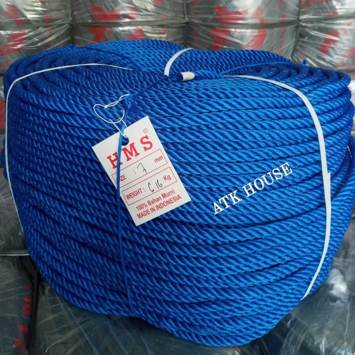 Tali Tambang Plastik 7mm +-200m/Tali Pengikat/Tali Plastik/Tambang 7mm