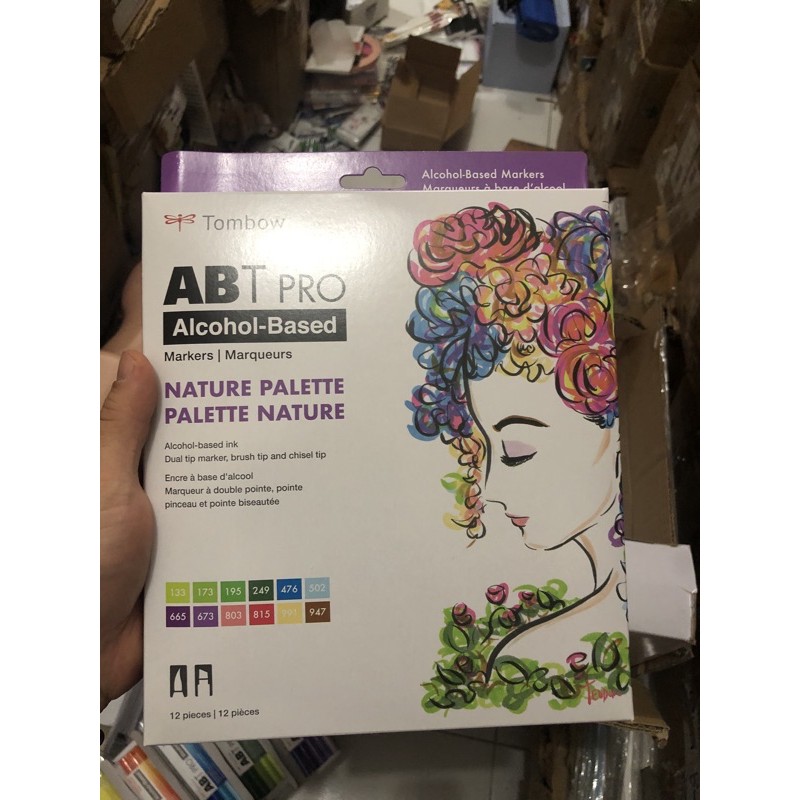 

tombow abt pro alcohol base set isi 12 nature bonus tipex tombow