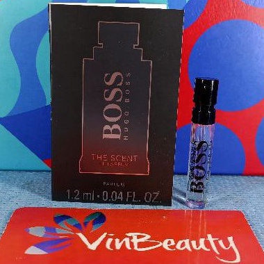 Vial Parfum OriginaL Hugo Boss The Scent Le Parfum 1.2 ml For Him For Men Murah