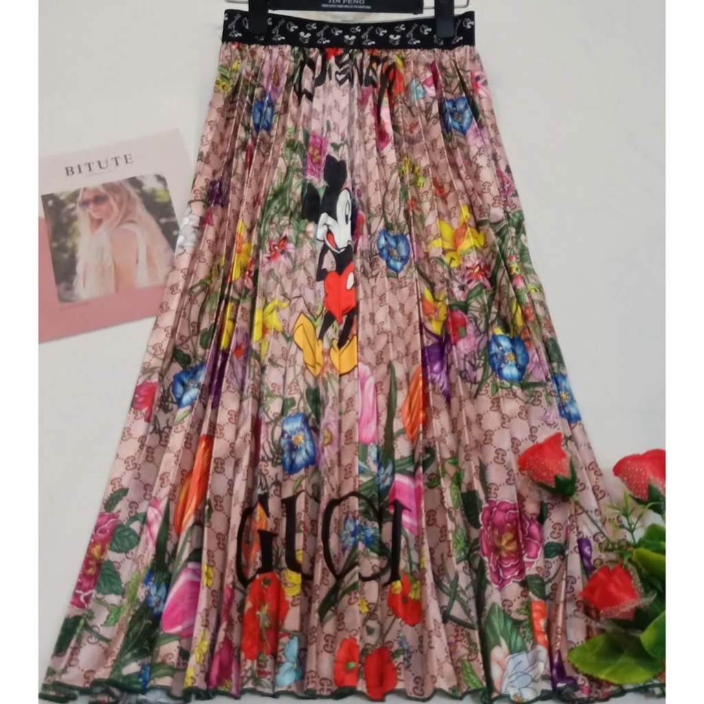 Rok Bawahan Plisket / Pleated Skirt Satin-Rok-4