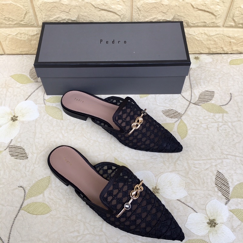 Sepatu Pdr 305 Gold Knot Detailed Mules