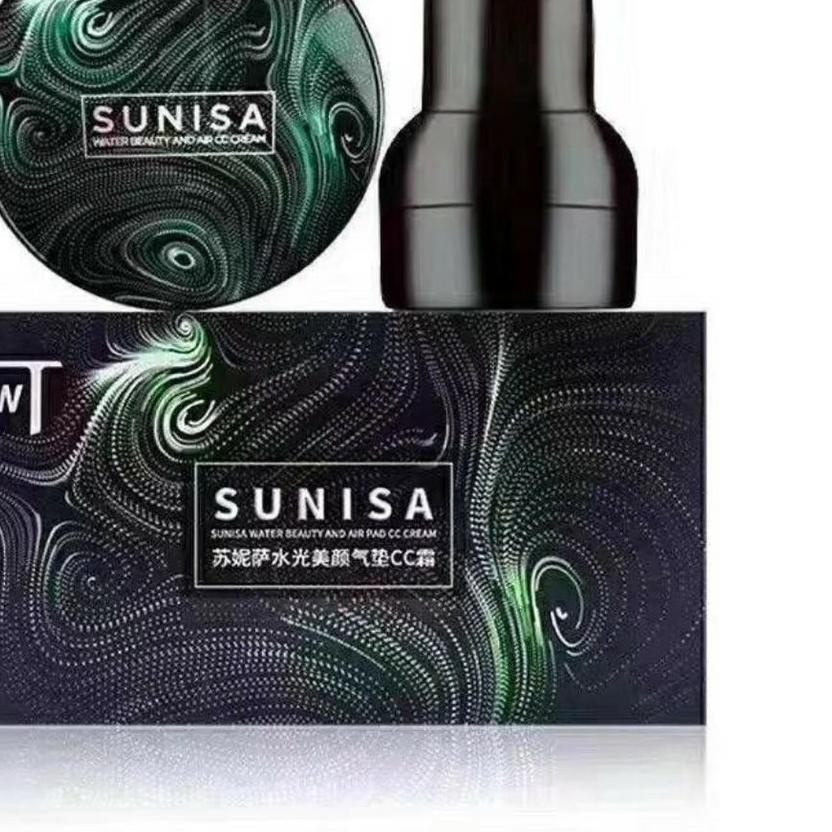 ♪ [ORI] SUNISA MUSHROOM HEAD AIR CUSHION CC/BB Cream ORIGINAL 100% + Kuas Kabuki ♖