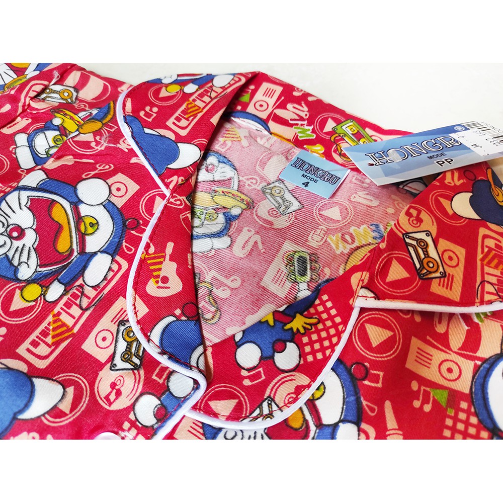 PIYAMA BAJU TIDUR ANAK MOTIF DORAEMON UNISEX