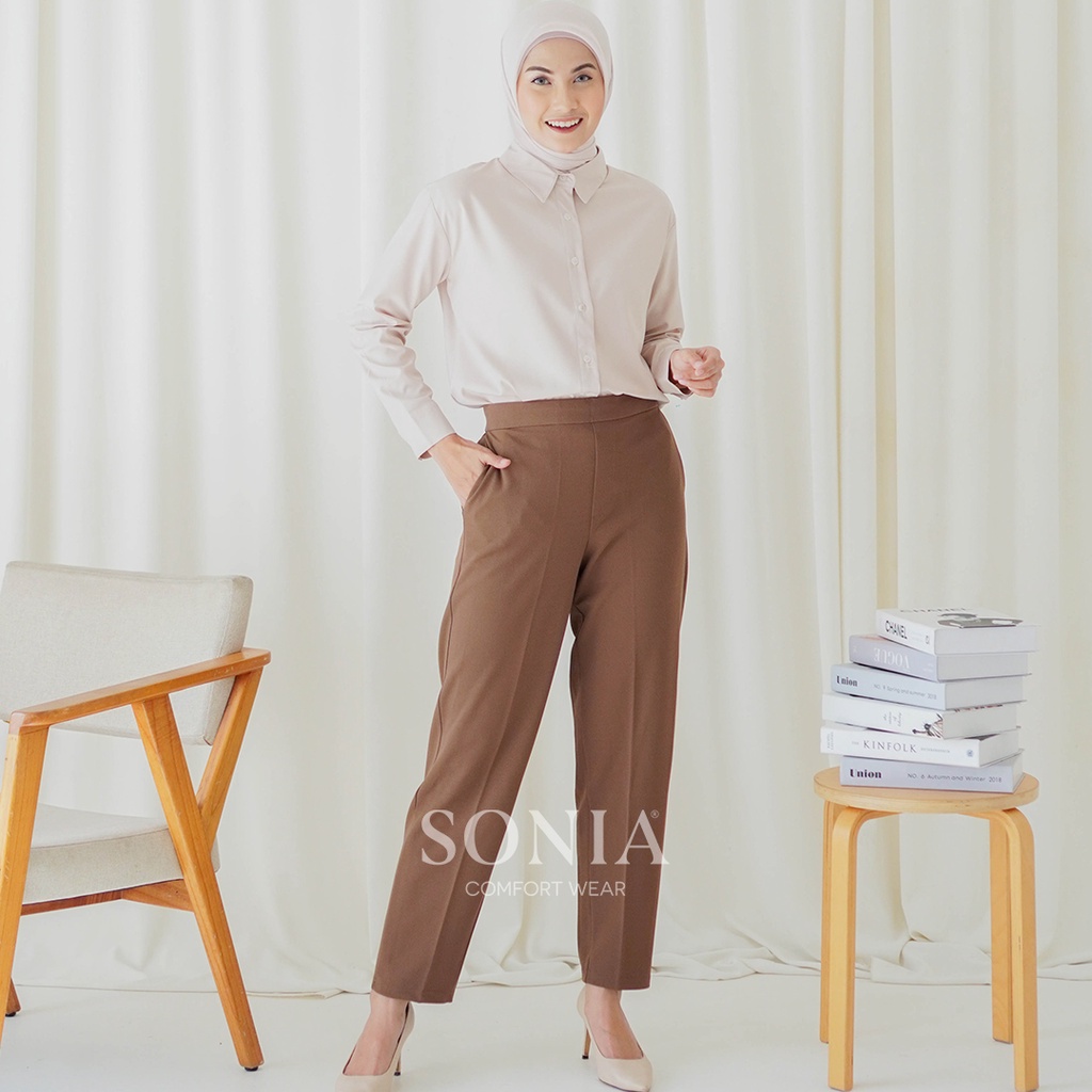 Sonia - Helena Pants C1802 by SONIA / Celana Pensil Panjang Wanita / Celana Kerja / Bawahan-3