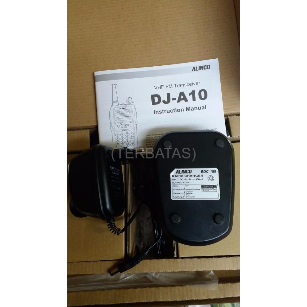 CARGER RADIO HT ALINCO DJ A 10 DJ W 10 EDC 189