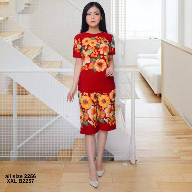 Stellan celana kulot bunga2