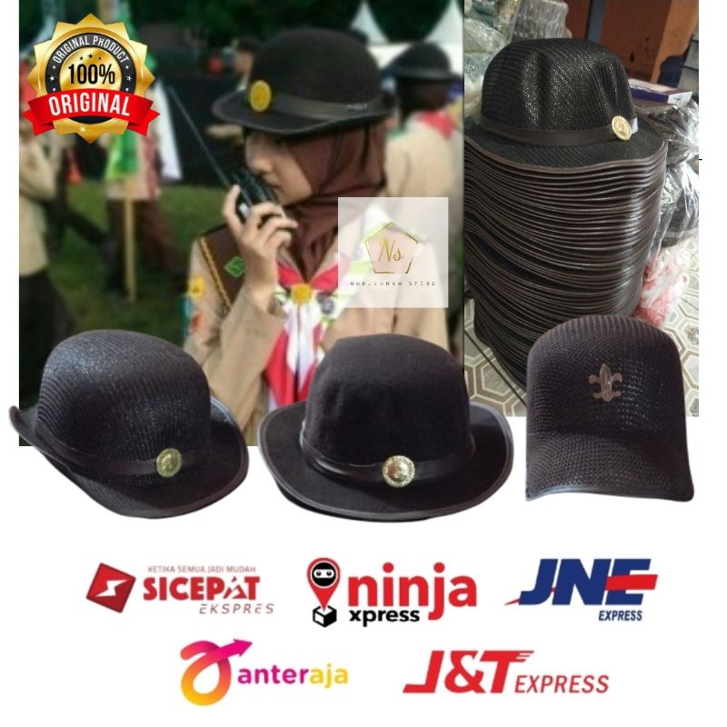 TOPI BONI JARING PRAMUKA / TOPI BONI BALDU LAKEN PRAMUKA/ TOPI BONI PET KOMANDO JARING PRAMUKA BUFFALO