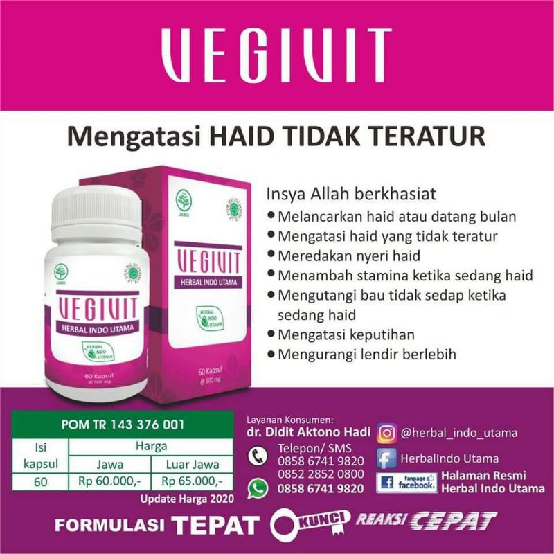 Herbal VEGIVIT Herbal untuk wanita