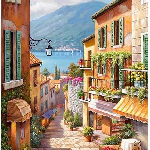 

Ready Stock Home Decor Canvas Paint By Number Kit Oil