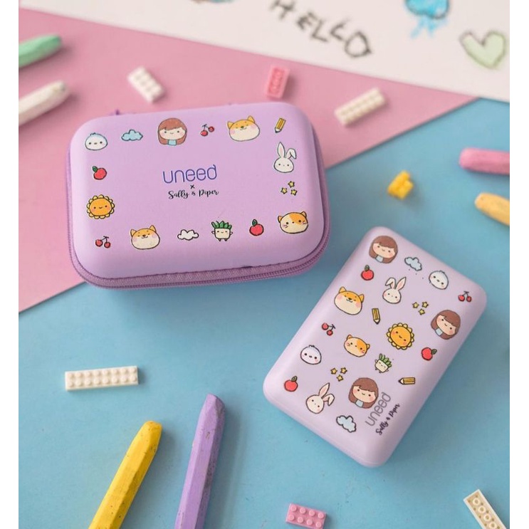 uSketch by UNEED x Sallyandpiper Powerbank+case mini 10.000mAh - Purple