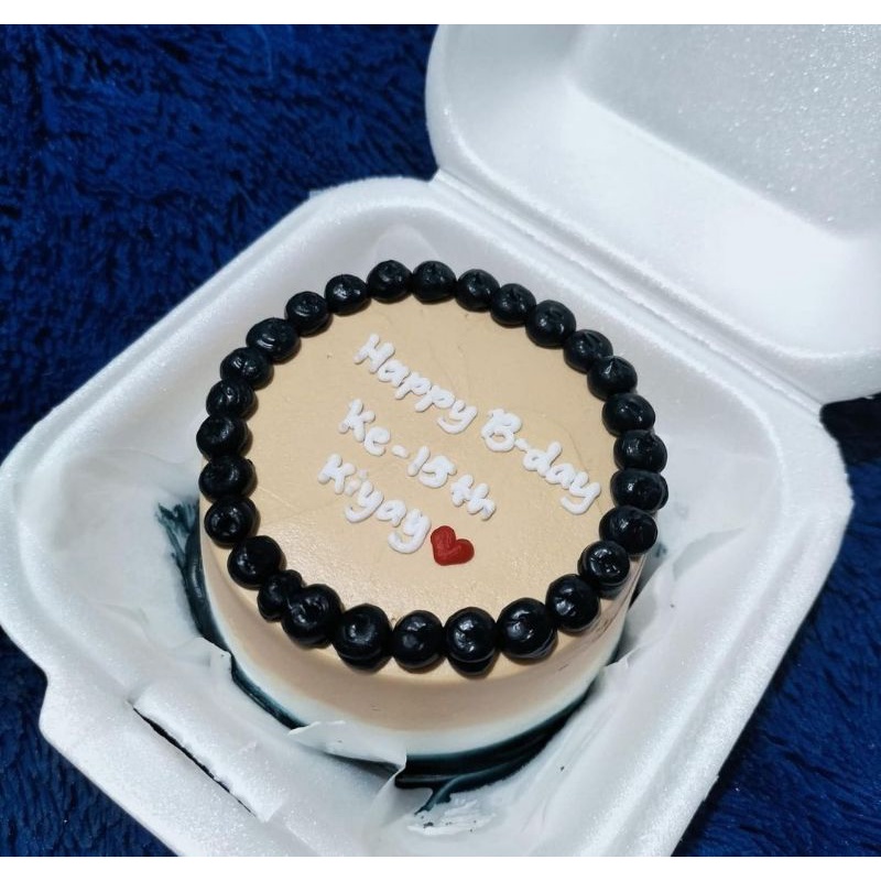 Korean Bentocake / Tart Ultah / Mini Cake / Simple Tart