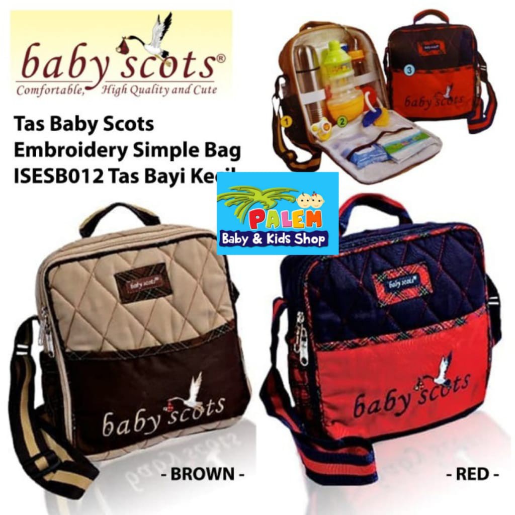 Tas Bayi Scots - Baby Scots Embroidery Simple Bag isesb 012