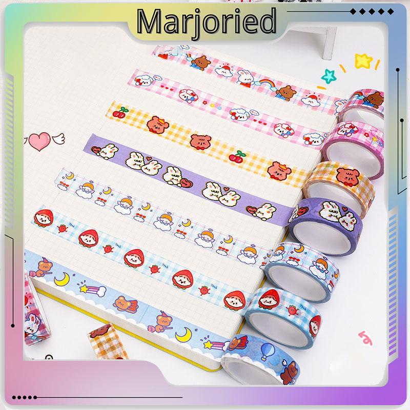 1 Pc Hewan Lucu Washi Tape Decor Masking Tape Jurnal Scrapbook Dekorasi DIY-MJD