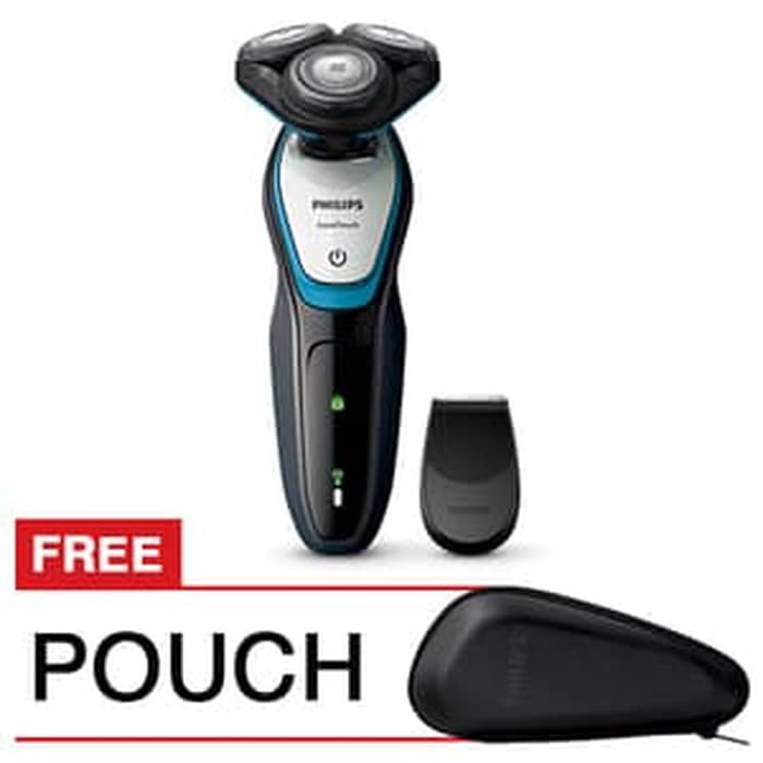 PHILIPS AQUATOUCH WET & XG G-90 DRY ELECTRIC SHAVER S5070 HITAM FREE POUCH