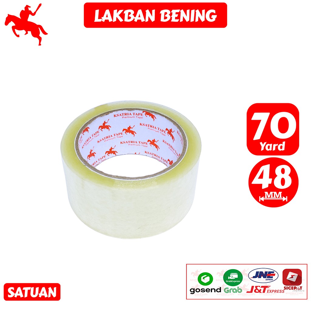 

Lakban OPP Tape / Lakban Bening / Super Clear / Clear White / Clear Yellow KSATRIA Tape