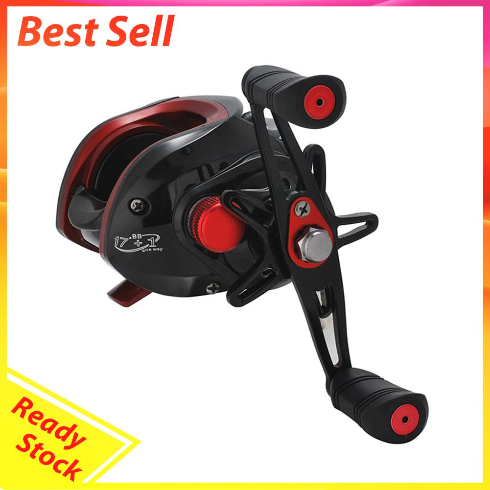 Reel Baitcasting 18 + 1BB 7.2 / 1 Max Drag 8kg Untuk Memancing Di Laut