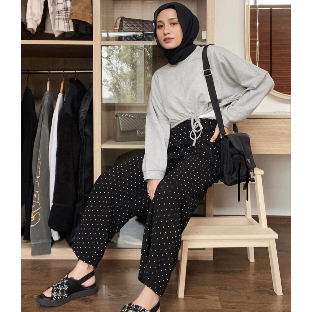 1KG MUAT 5PCS | KULOT HIGHWAIST POLKADOT SERIES HITS KOREAN STYLE HITS OOTD SELEBGRAM FASHION GROSIR MURAH TERBEST SELLER