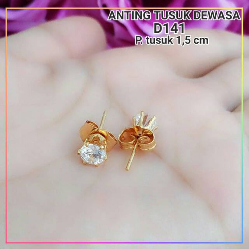 ANTING tusuk wanita anting dewasa anti xuping lapis emas