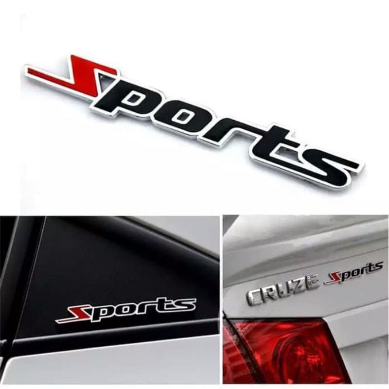 Emblem Logo Mobil Sport Bahan Metal