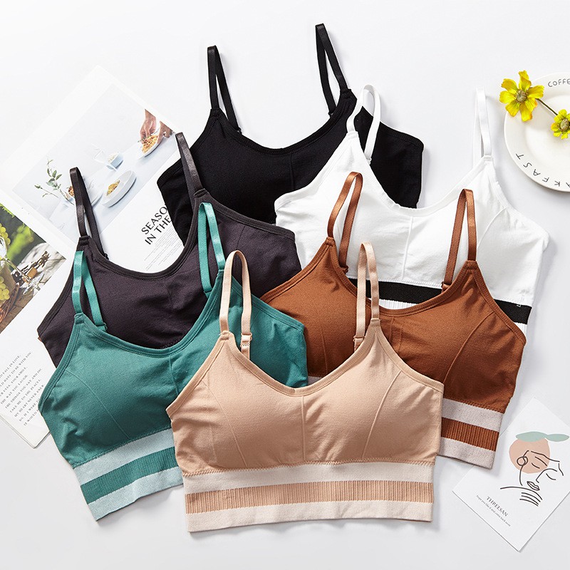 ❀ Chingu ❀ PW092 COD Sport Bra Olahraga Wanita Breathable Yoga Jogging Gym BH Import Surabaya