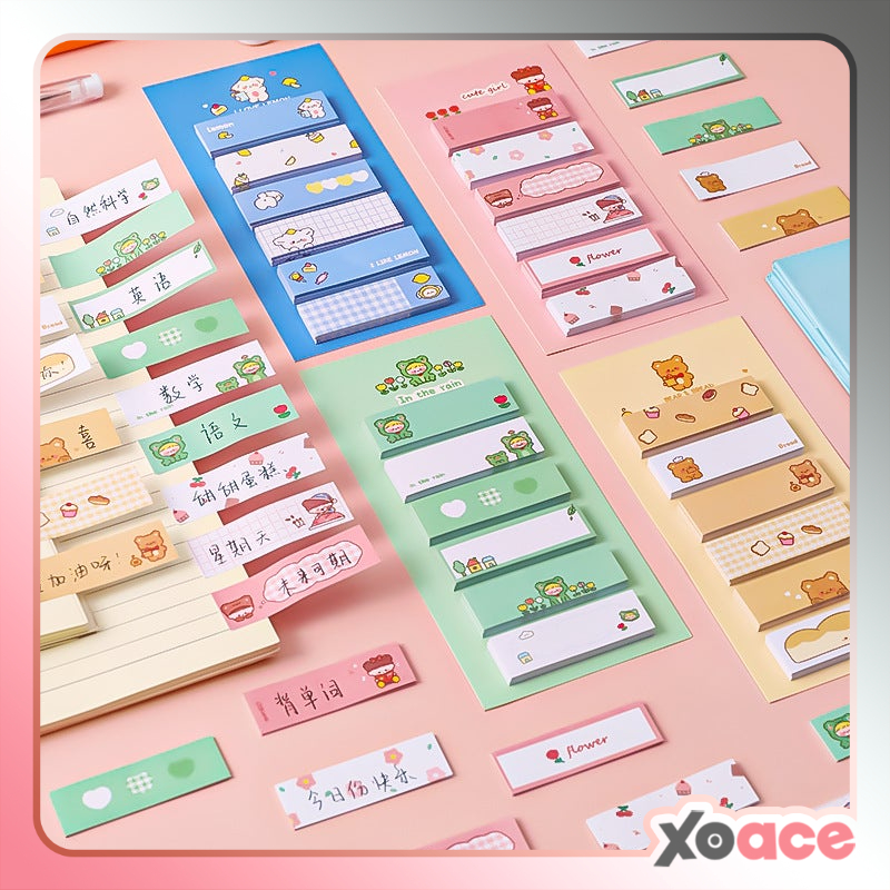 

Sticky Notes Post It Memo Pad Catatan Bookmark Penanda Buku Set 6 in 1 DCA0916