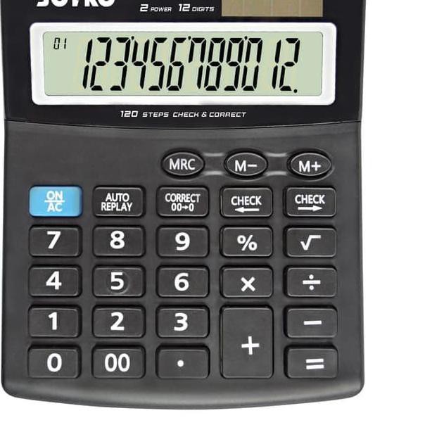 

Asli..discon@> 11.11. Calculator Kalkulator Joyko CC-39 12 Digits Check Correct.!!